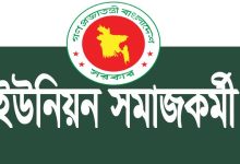 Photo of সমাজকর্মী (ইউনিয়ন) নিয়োগ বিজ্ঞপ্তি – পদ সংখ্যা ২০৯ টি