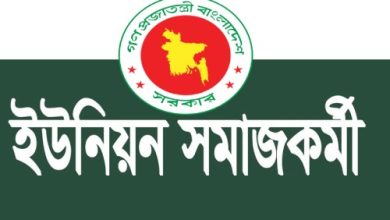Photo of সমাজকর্মী (ইউনিয়ন) নিয়োগ বিজ্ঞপ্তি – পদ সংখ্যা ২০৯ টি